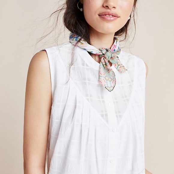 NEW Piper Sleeveless Blouse Anthropologie (M) - Picture 2 of 4